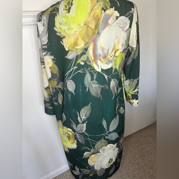 Karen Kane Green and Yellow Sheath Dress size M - Picture 3 of 9